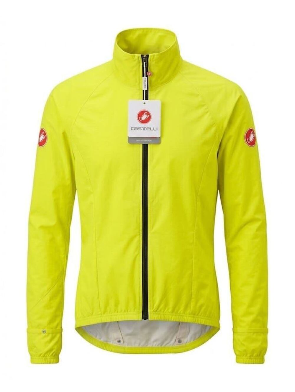 Castelli Lightweight High-Visibility Yellow Cycling Jacket - New with tags